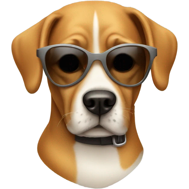 Dog  with sunglasses emoji
