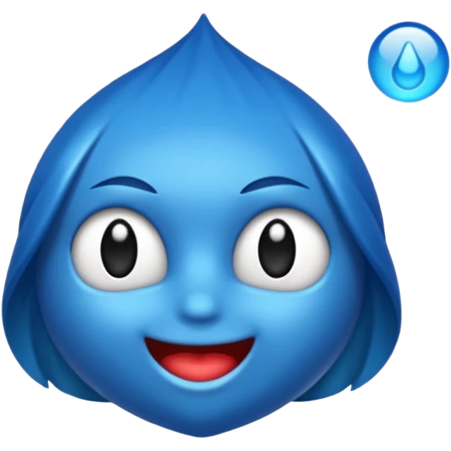 Laço azul escuro emoji