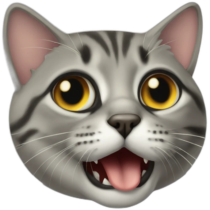 Cat eat adolf hitler emoji