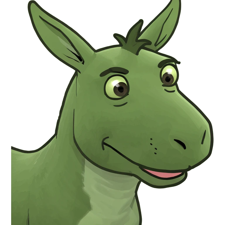 Donkey naked emoji