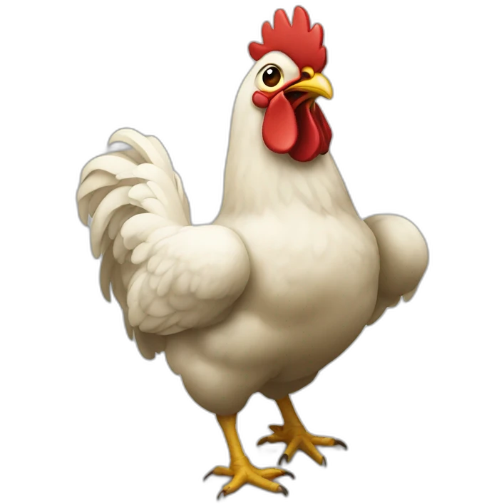 Attack chicken emoji