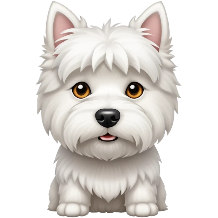 West Highland White Terrier dog emoji