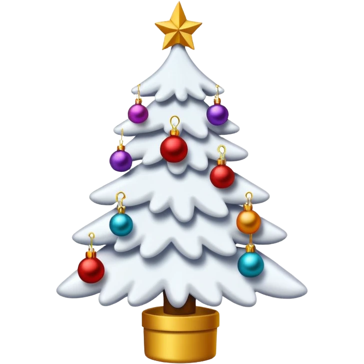  White christmas tree emoji