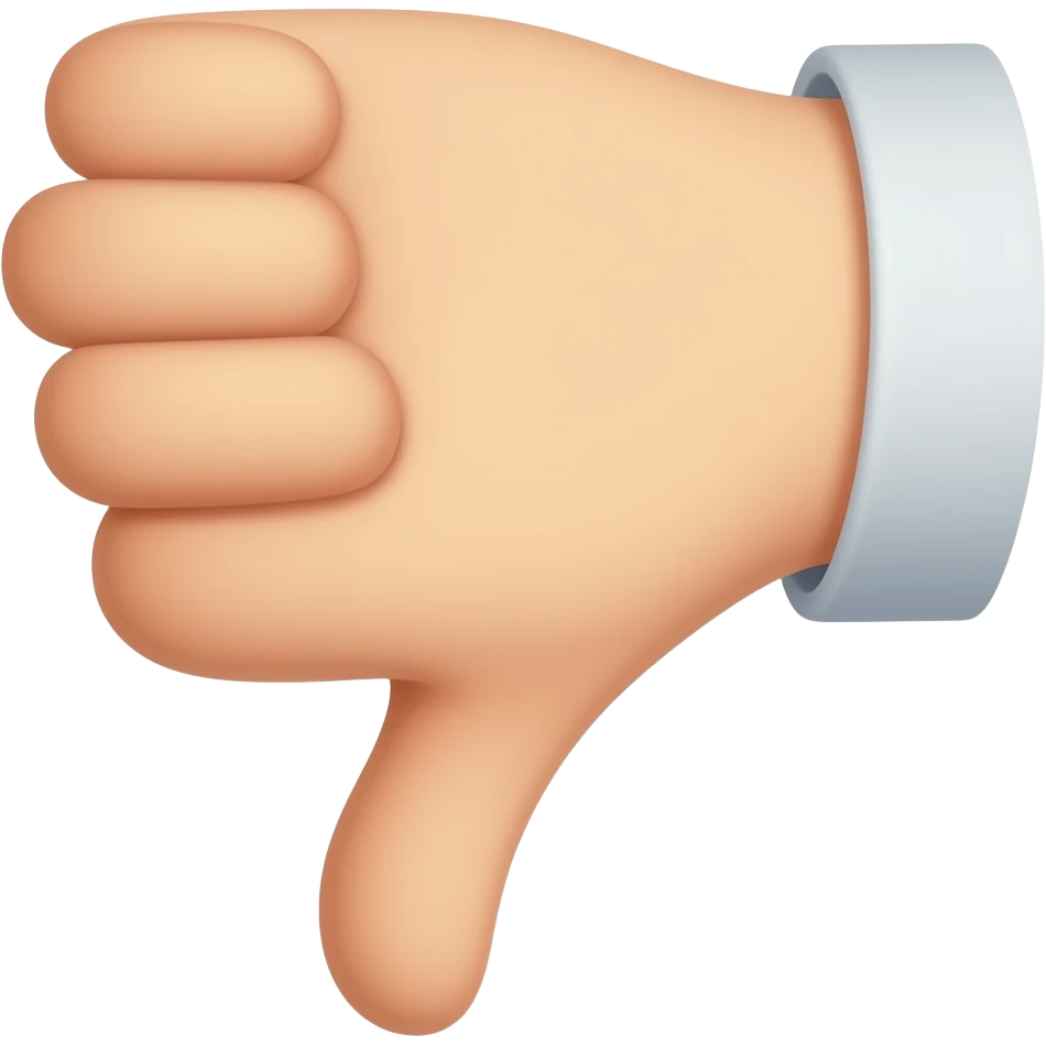 thumbs down emoji
