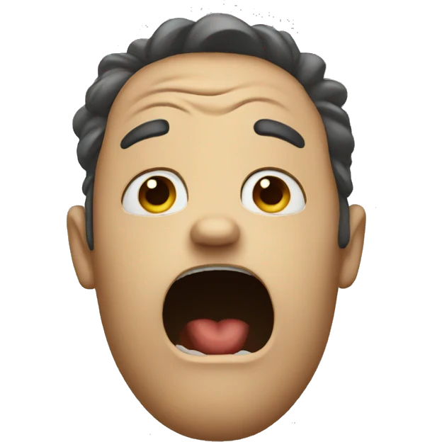 Despair face emoji