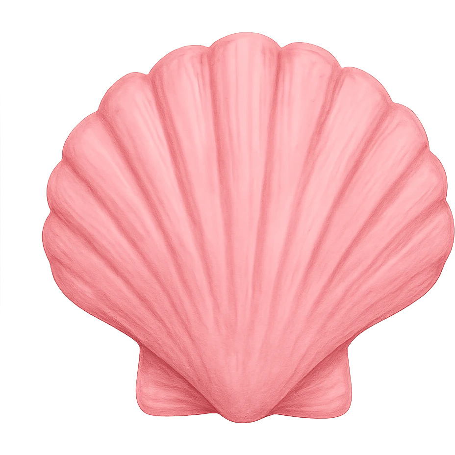 pink seashell emoji