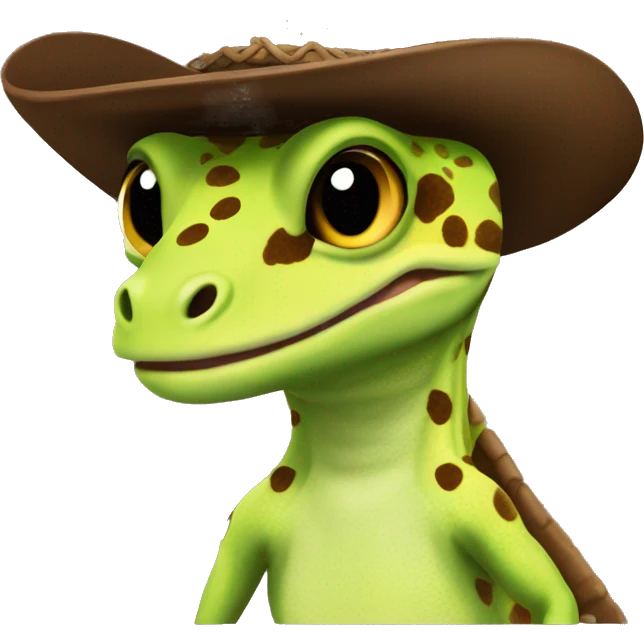 cowboy gecko emoji