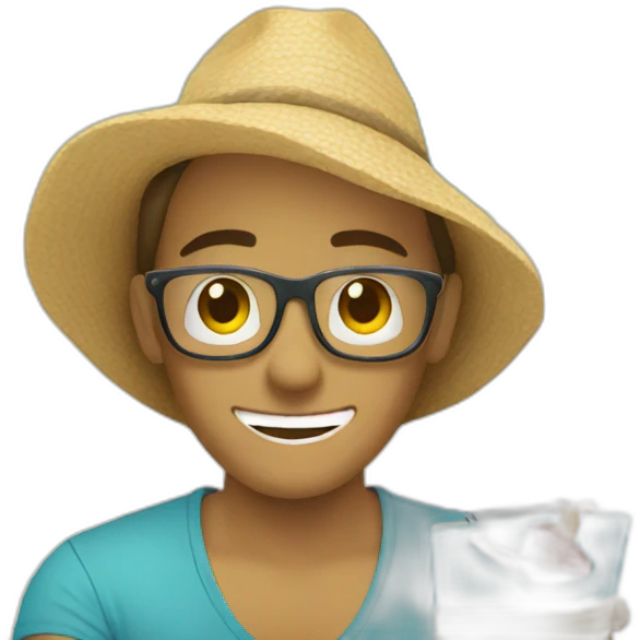 digital-nomad-working-at-beach emoji