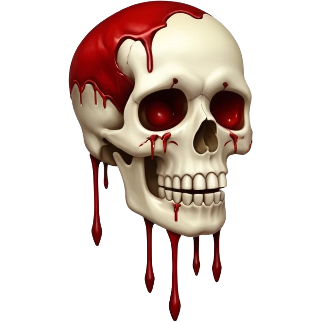 3D rotting corpse jumping in the air. In the style of your bloody skull art. More blood emoji