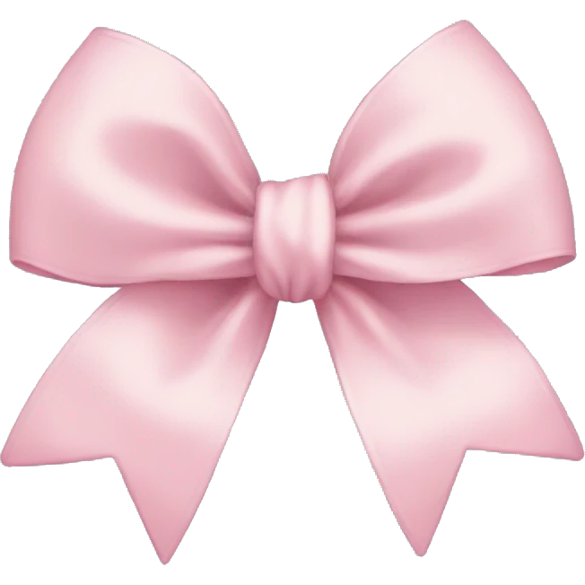light pink bow emoji