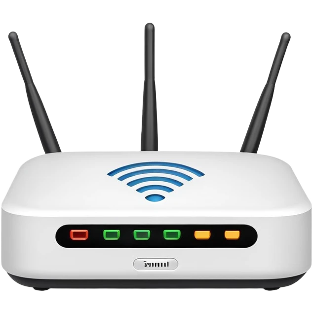 wifi router white minimal emoji