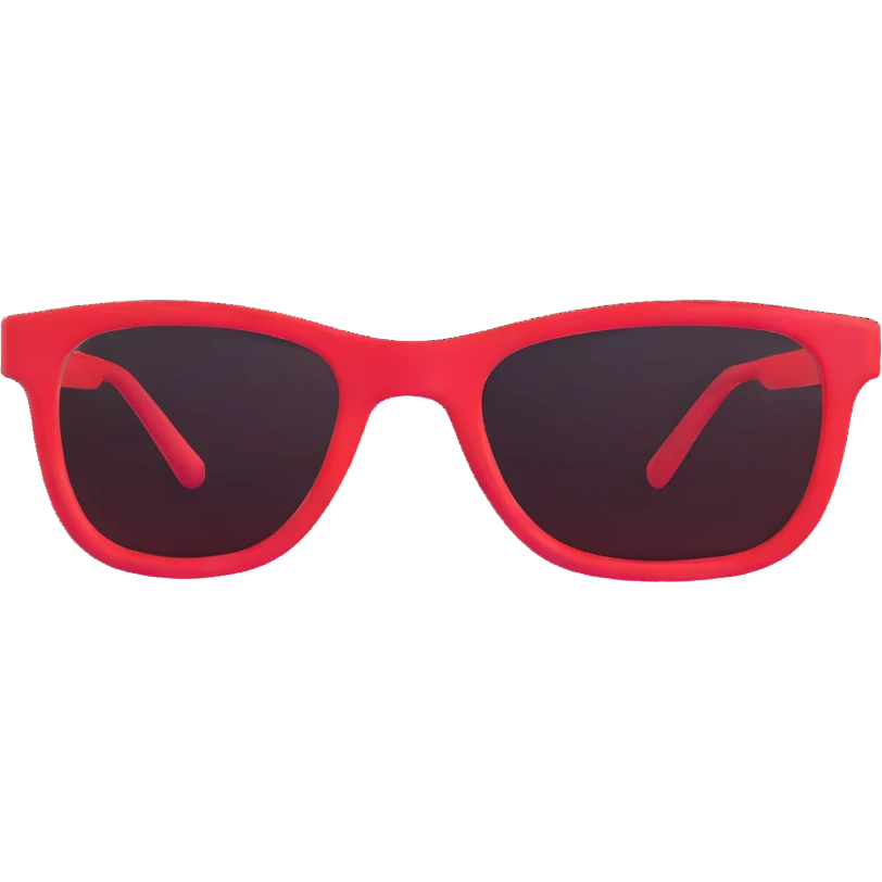 red glasses without a face emoji