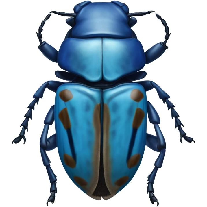 Blue Goliath beetle emoji