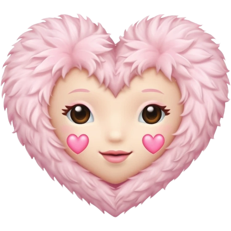 Make me a light pink coquette heart emoji emoji