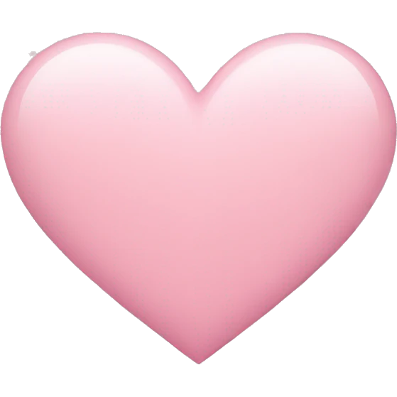 Light pink heart emoji