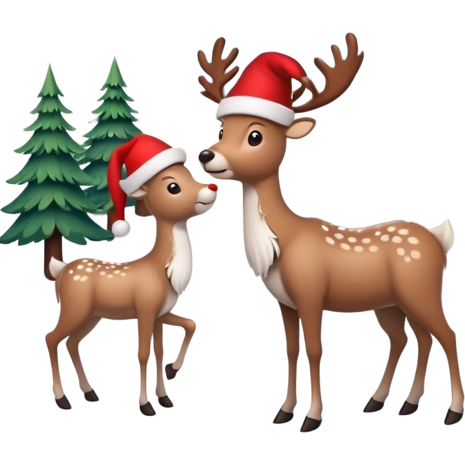 Pretty snow covered christmas scene emoji