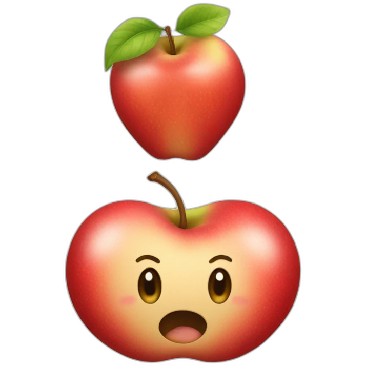 Une pomme d’amour emoji
