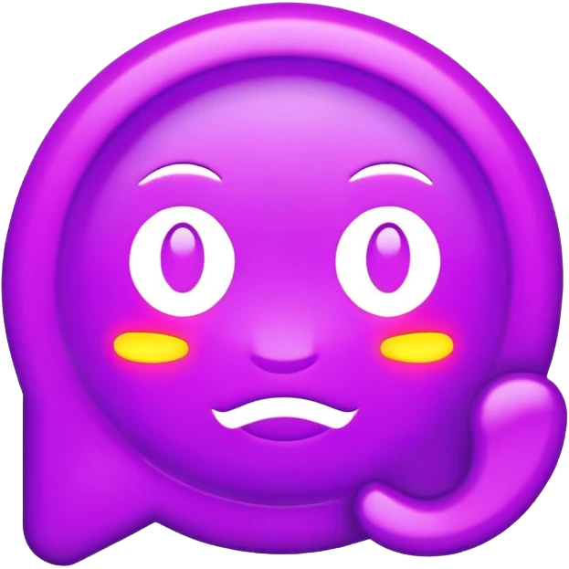 violet neon emoji