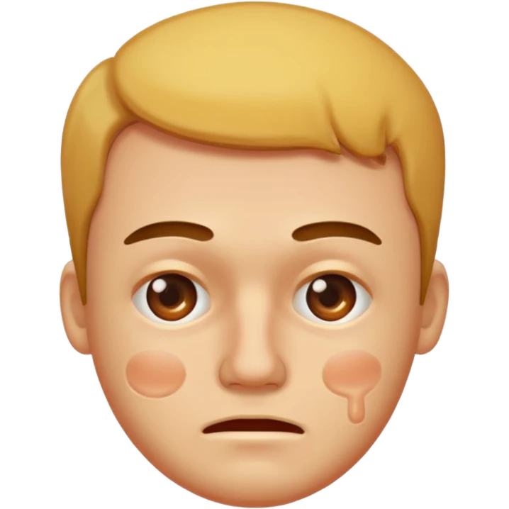 man with acne face emoji
