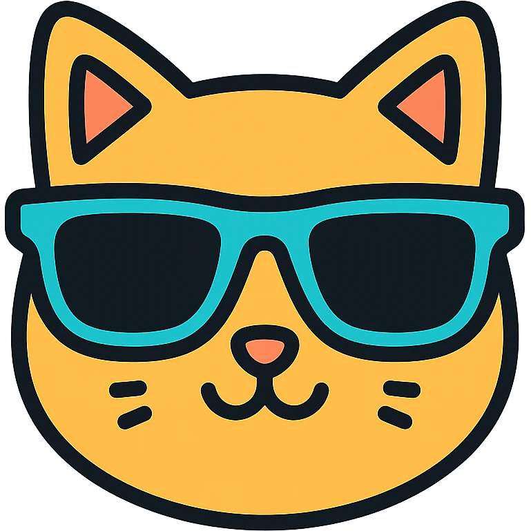 cat wearing sunglasses emoji