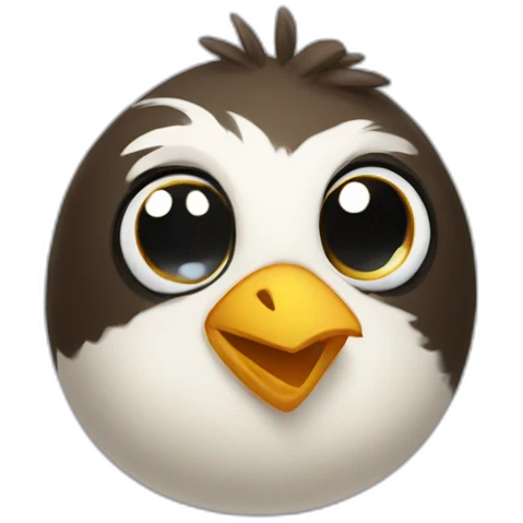 Pointcrowdoodle bird emoji