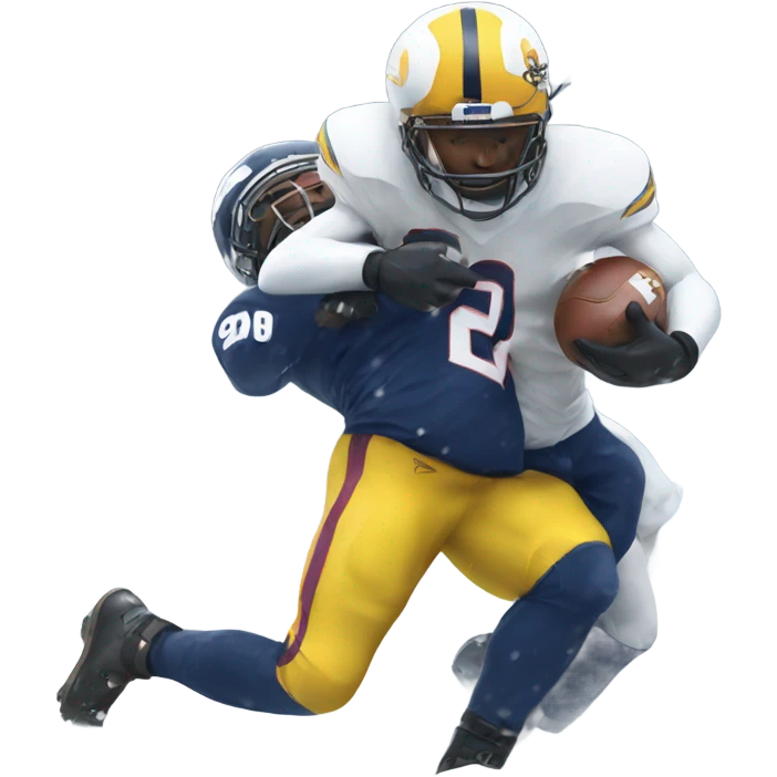 being tackled in the snow  emoji