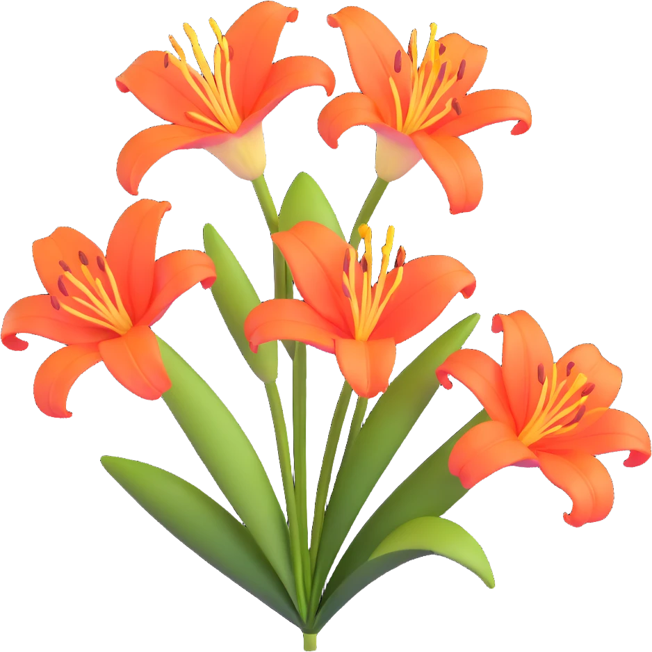 lily flower emoji