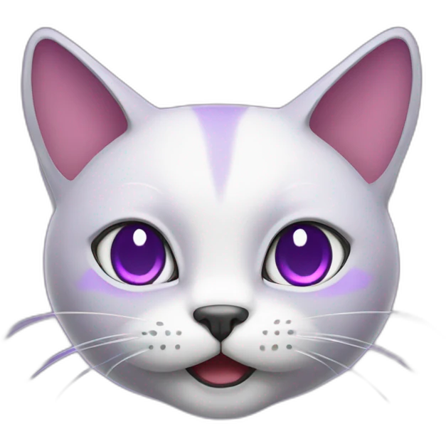 Purple cat twitch emoji