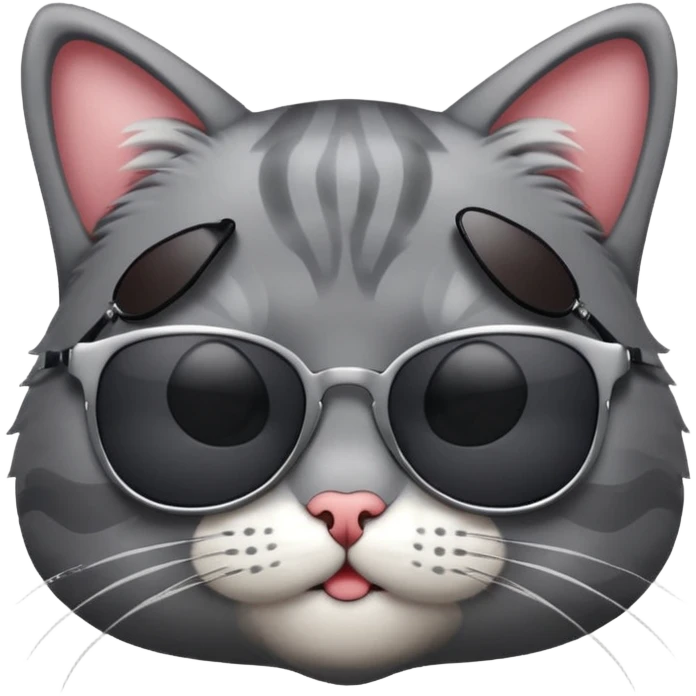 Cat wearing sunglasses emoji