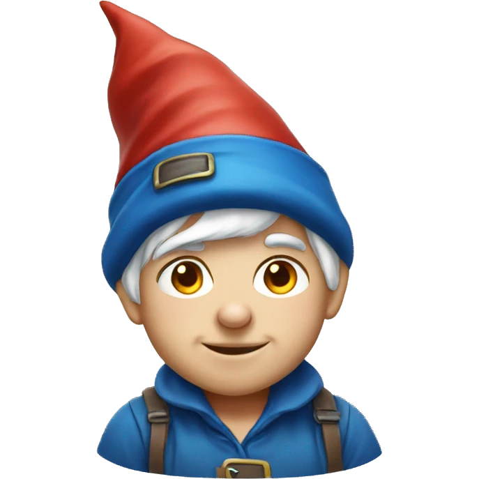 gnome boy with blue hat emoji