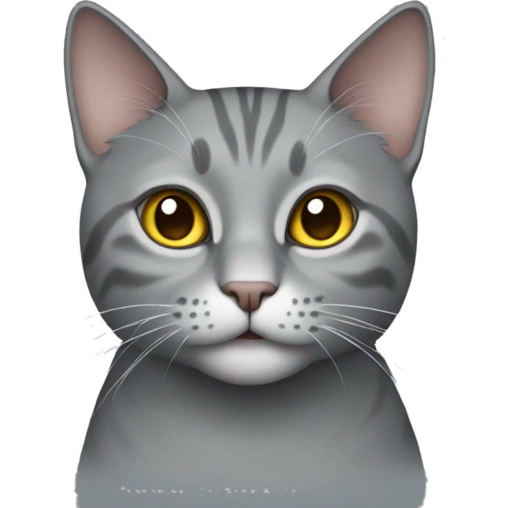 Gray cat emoji