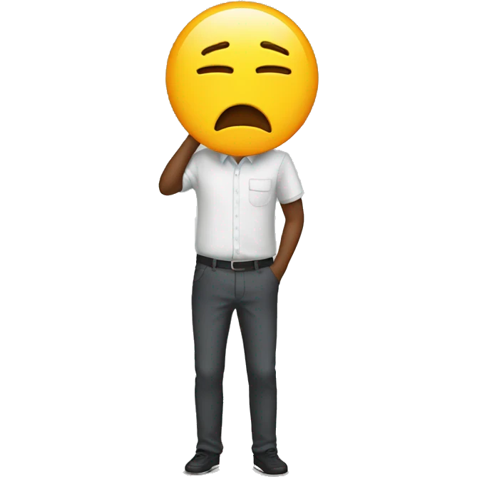 Social media burnout emoji