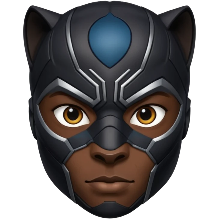 black panther marvel superhero headshot emoji