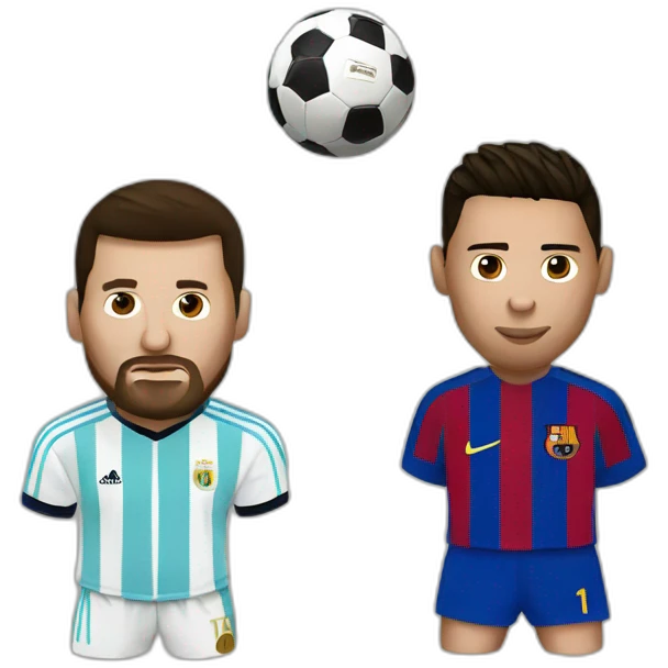 Messi vs ronaldo emoji