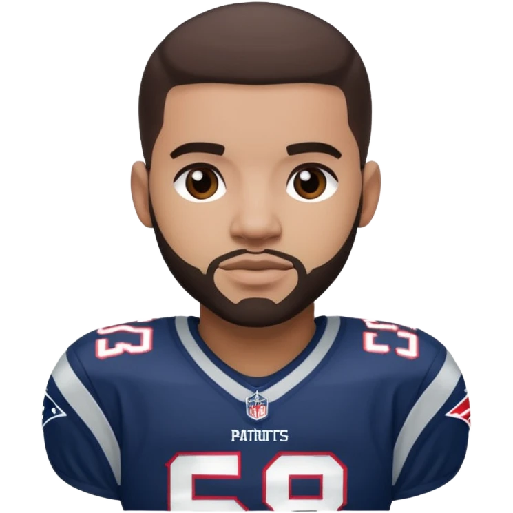 Drake Maye in patriots uniform emoji