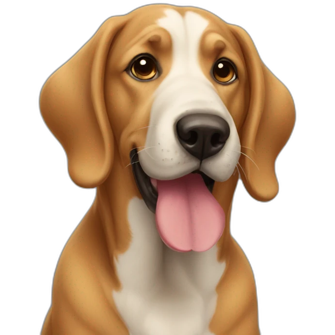 Big nose dog emoji