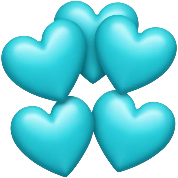 Group of cyan hearts  emoji