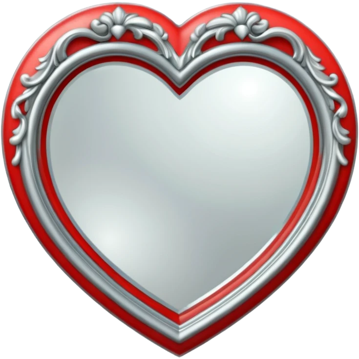 Heart Shaped Mirror emoji