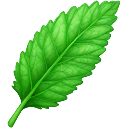 mint leaf emoji