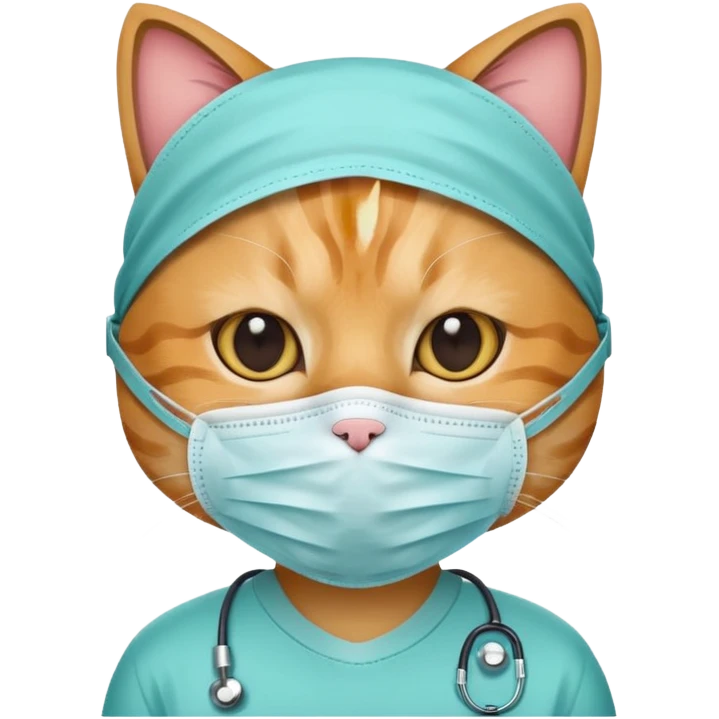 cat Wearing Medical Mask emoji