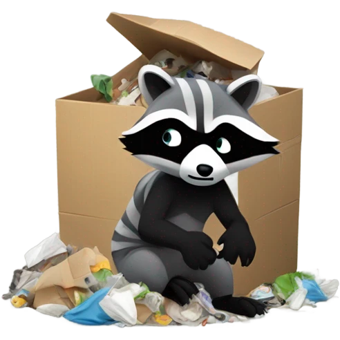 Trash panda emoji