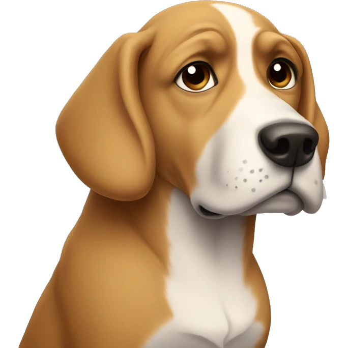 sad fatherless dog emoji