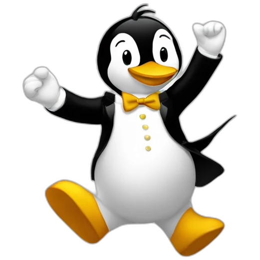 tux linux dancing emoji