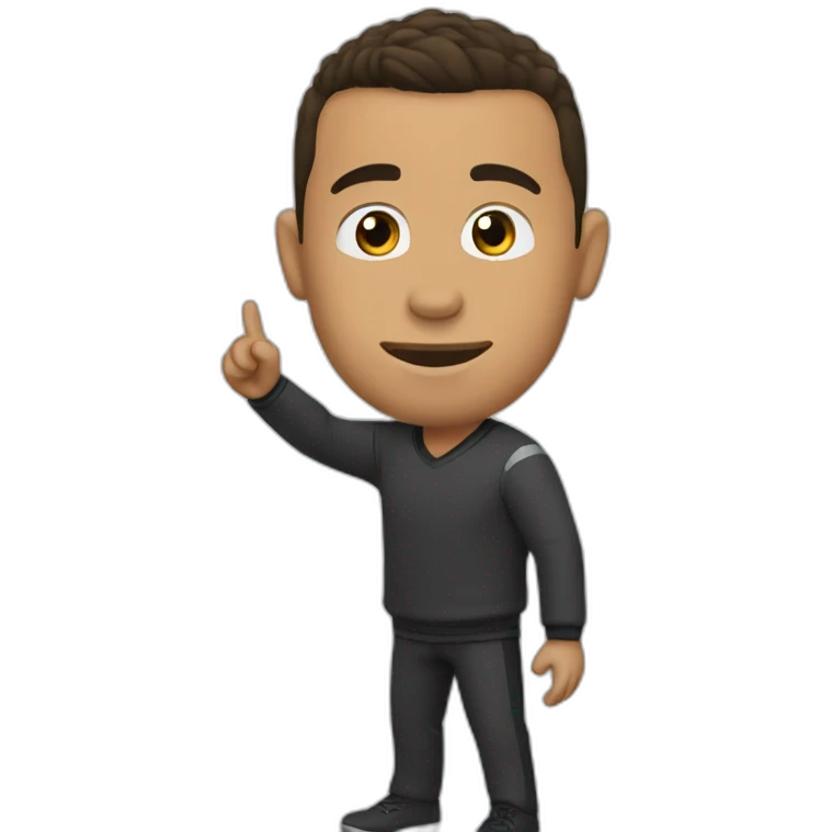 Ronaldo saying goodbye emoji
