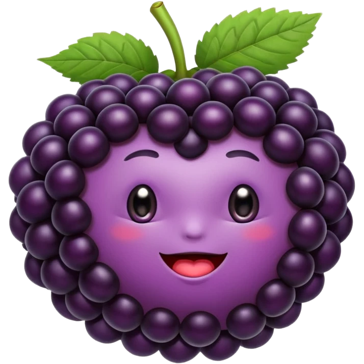 Black berry fruit with butt cheeks emoji