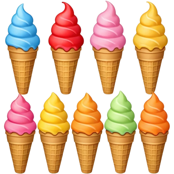 ice cream cones emoji