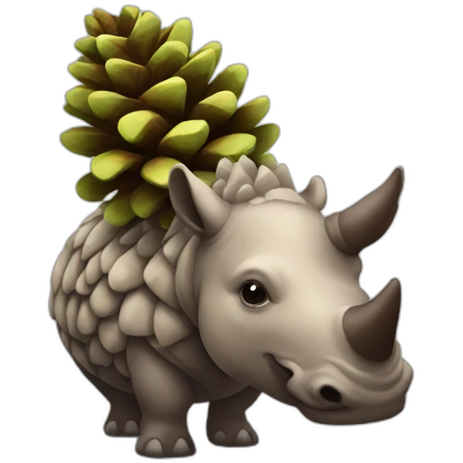 Pinecone rhino emoji