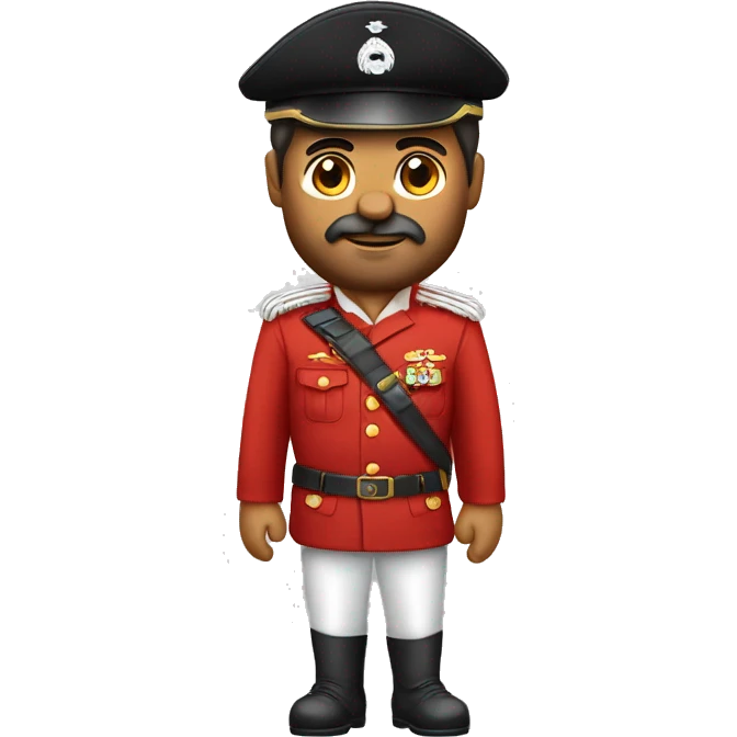 COMANDANTE AVIACIÓN CIVIL ESPAÑOL CON LA GORRA, UNIFORME Y BARBA NEGRA emoji