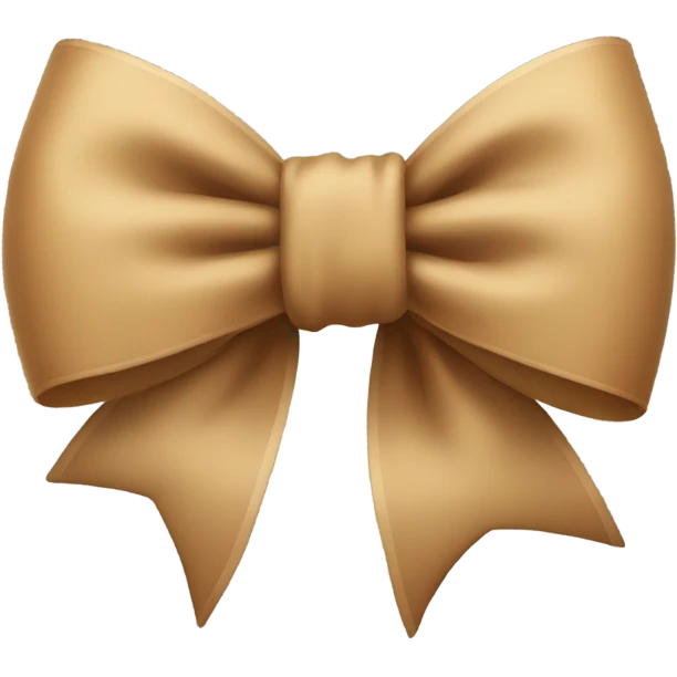 Light Brown bow  emoji