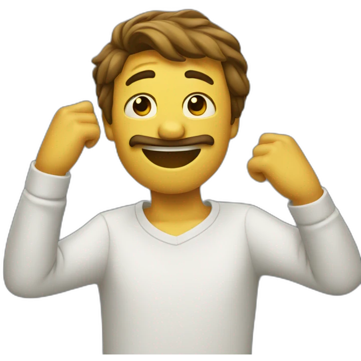 Homme qui dab emoji